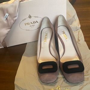 Prada block heels